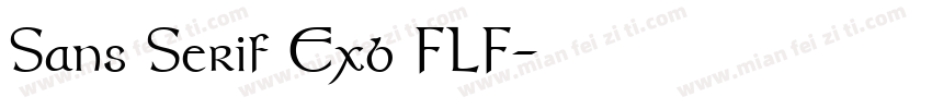 Sans Serif Exb FLF字体转换